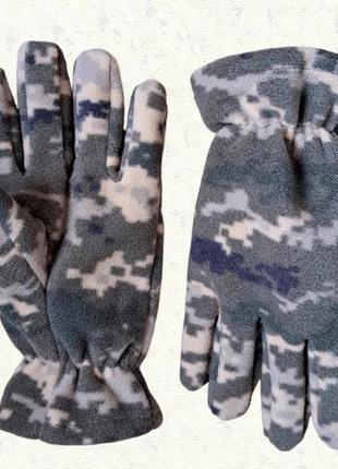 Тактические флисовые перчатки - пиксель - l
