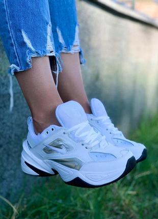 Nike m2k шикарные женские кроссовки найк белый цвет (36-40)😍2 фото