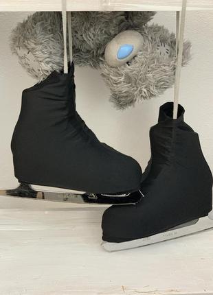 Чохли на ковзани з підкладкою на носках maikinbaby чорні (mb111)