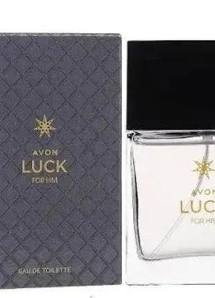 Парфумована вода для чоловіків avon luck avon 30 мл1 фото