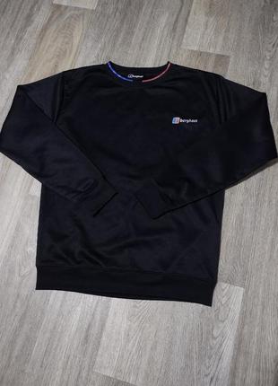 Мужская спортивная кофта / berghaus / чёрный свитшот / свитер / мужская одежда / чоловічий одяг /