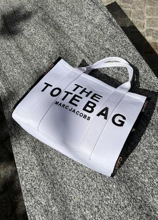 Женская сумка marc jacobs tote mj марк джейкобс большая сумка шопер на плечо легкая текстильная сумка8 фото