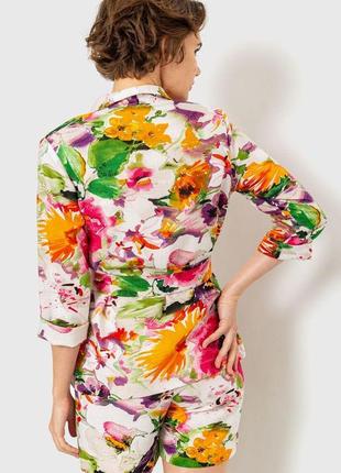 Костюм женский с цветочным принтом, цвет разноцветный, 115r04514 фото