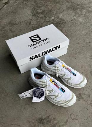 Кроссовки salomon xt-6 white