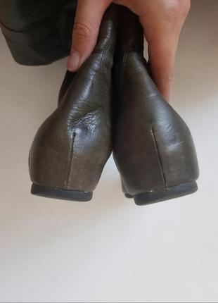 Шкіряні чоботи труби оливкові черевики buffalo9 фото