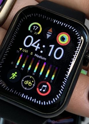 Смарт годинник 9 серії smart watch gs9 mini 41 mm українське меню з функцією дзвінка. колір чорний4 фото