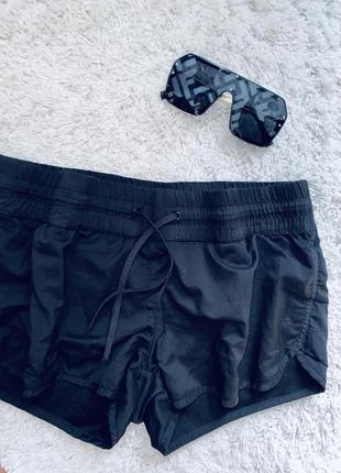 Чорні короткі жіночі модні шортики бренд h&m sport4 фото