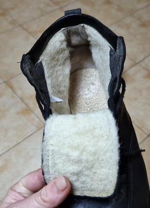 Кожаные зимние сапоги, ботинки finn comfort (финн комфорт)9 фото