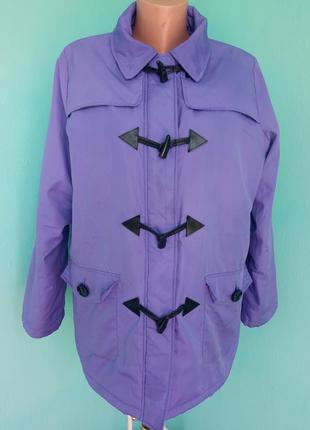 Жіночий одяг/ куртка вітровка фіолетова 💜 54/56 розмір #