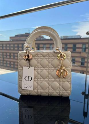 Жіноча сумка dior mini діор маленька сумка шоппер на плече красива, легка, стьобана сумка з екошкіри2 фото