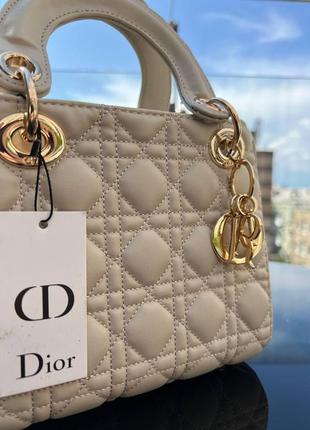 Женская сумка dior mini диор маленькая сумка шоппер на плечо красивая, легкая, стеганая сумка из экокожи5 фото