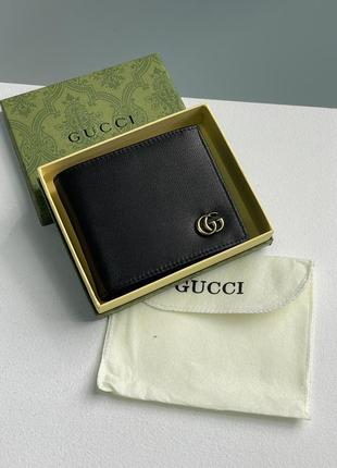 Класичний жіночий гаманець міні gucci з гладкої натуральної шкіри