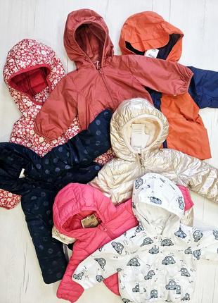 Куртка демисезонная детская ovs, 62-68см, 6-9месяц, куртка для девочки, ветровка9 фото