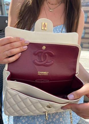 Жіноча сумка chanel 25 молодіжна сумка шанель через плече з м'якої екошкіри витончена брендова сумочка7 фото