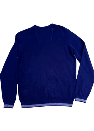 Синий свитер - пуловер с хлопком hugo boss2 фото