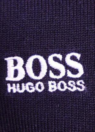 Синий свитер - пуловер с хлопком hugo boss4 фото