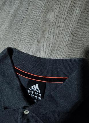 Мужская футболка / поло / adidas / серая футболка / мужская одежда / чоловічий одяг /2 фото