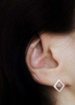 Серьги серебряные