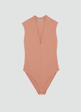 Стильний пудровий легкий боді zara зара