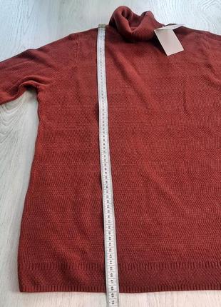 Теплый свитер с горлом оверсайз водолазка tu 50-52,543 фото