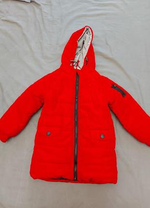 Удлиненная куртка деми зима унисекс1 фото