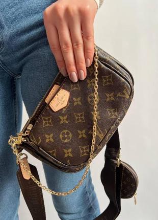 Женская сумка из эко-кожи луи виттон louis vuitton lv молодежная, брендовая сумка через плечо5 фото