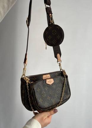Женская сумка из эко-кожи луи виттон louis vuitton lv молодежная, брендовая сумка через плечо2 фото