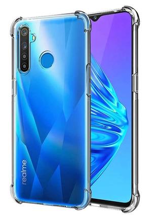 Чохол fiji proof для realme 5i бампер з посиленими бортамиtransparent