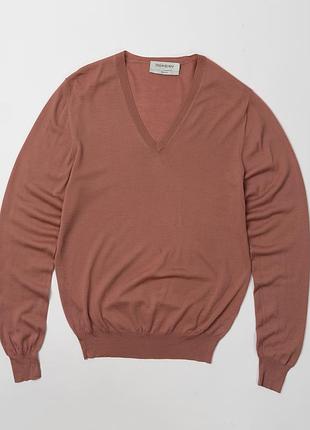 Yves saint laurent wool v-neck jumper long sleeve sweaterчоловічий светр