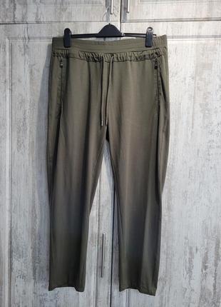 Брюки брюки брюки цвет хаки хл / 42 2хл / 44 прямой крой