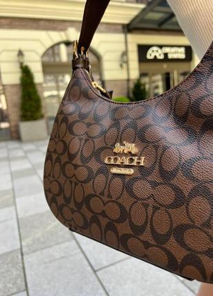 Жіноча сумка з еко-шкіри coach коач молодіжна, брендова сумка-клатч маленька через плече7 фото