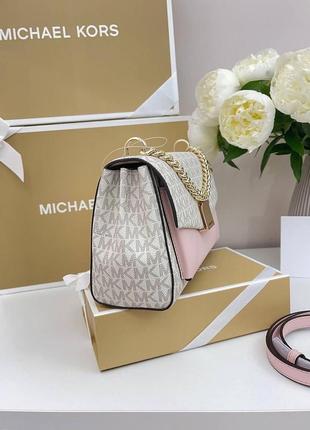 Сумка брендовая michael kors lita medium crossbody оригинал на подарок материнской/девочке4 фото