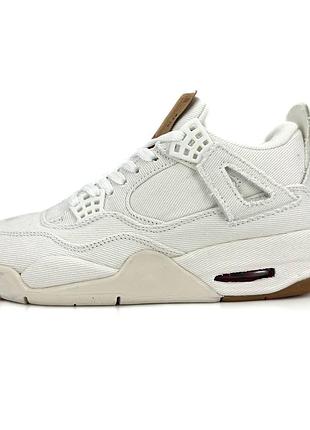 Кросівки air jordan 4 levi's 'white denim'