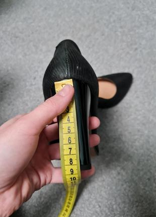 Черные туфли лодочки на широком каблуке кожаные kordel7 фото