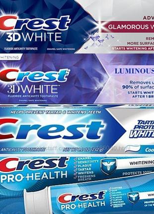 Crest 3d white відбілювання зубів смужки,пасти,ополіскувачі-usa7 фото