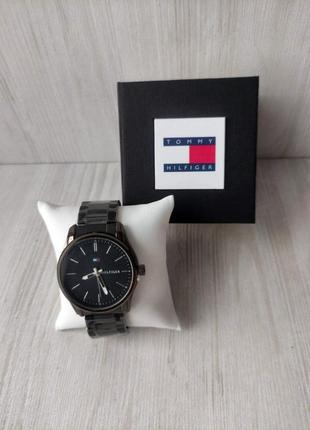 Чоловічий годинник tommy hilfiger у коробці black