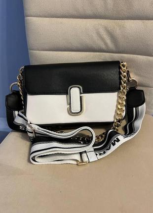 Женская сумка marc jacobs shoulder bag  марк джейкобс маленькая сумка на плечо легкая сумка из экокожи