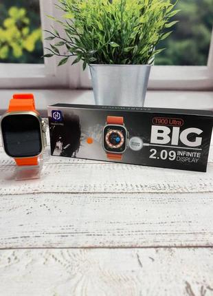 Smart watch t900 ultra смарт годинник 8-го покоління amoled-дисплей orange