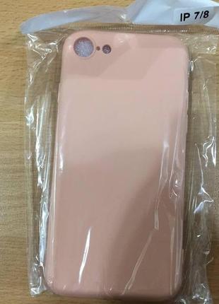 Силиконовый чехол-накладка silicone case для iphone 7/8 c микрофиброй6 фото