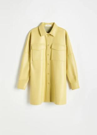 Стильная рубашка из эко кожи! reserved