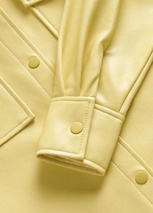 Стильная рубашка из эко кожи! reserved