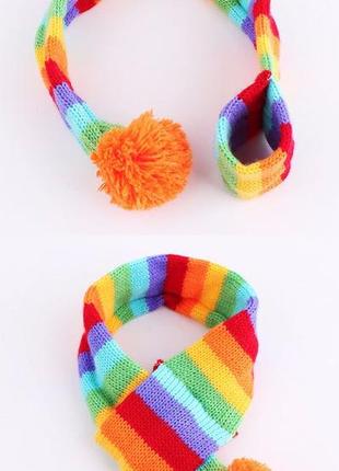 Комплект шапка, шарф, гетри для собак та котів6 фото