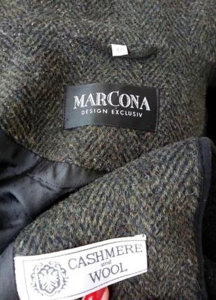Стильное комфортное кашемир, шерстяное пальто oversize бренд люкс marcona.4 фото