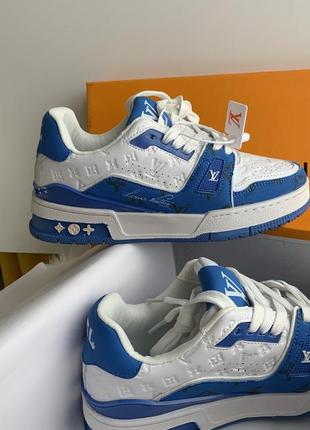 Кроссовки в стиле louis vuitton trainer blue