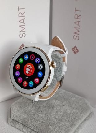 Умные часы watch gt 3 pro white с измерением экг, керамическим корпусом и сапфировым стеклом, женские часы1 фото