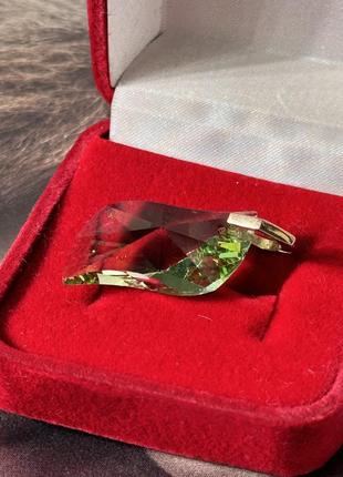 Золотой кулон 585 проба с камнем swarovski♥️