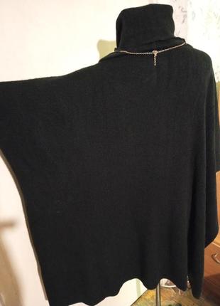 Асимметричная,тёплая,удлинённая туника-свитер-балахон,мега батал-оверсайз,vero moda3 фото