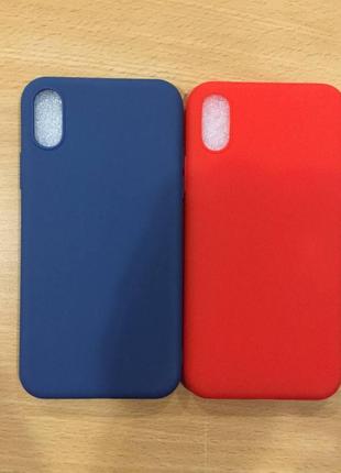 Силиконовый чехол-накладка silicone case для iphone x/xs7 фото