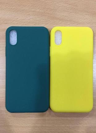 Силиконовый чехол-накладка silicone case для iphone x/xs8 фото