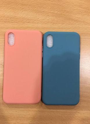 Силиконовый чехол-накладка silicone case для iphone x/xs4 фото